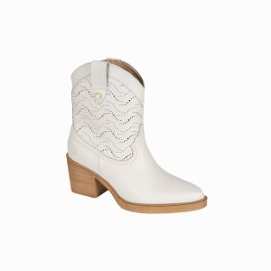 Cowboy style leather boot