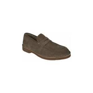 Suede Moc-toe shoe