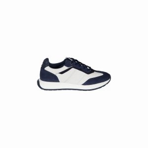 Retro running sneakers with contrast details