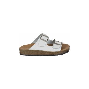 Comfort split leather sandals with buckles